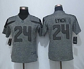 Women Limited Nike Seattle Seahawks #24 Lynch Gray Stitched Gridiron Gray Jersey,baseball caps,new era cap wholesale,wholesale hats